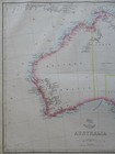 Australia New South Wales Victoria Sydney Melbourne Perth C  1856-72 Weller Map