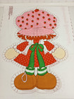 Vtg 1980 20  Strawberry Shortcake Pillow Doll Uncut Fabric Panel Nos Cottagecore