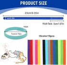 Adjustable 15-piece Puppy Collar Set In Assorted Colors For Newborn Pets