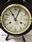 Vintage Schatz Royal Mariner Ship   s Bell Clock     German Made     Working Key