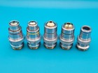 Bausch   Lomb Balplan Microscope Objectives Full Set 100x 40x 20x 10x 2 5x