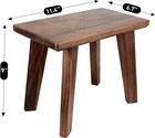 Wooden Step Stool Walnut Wood Portable Small Foot Stool