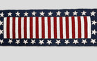 4th July Table Runner Flag Beaded Table Runner  Independence Tableware 13x36in