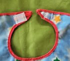Vintage Plastic Baby Bib With Crumb Catcher With Multicolored Stars 11  X 9 