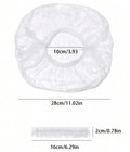 100pcs Plastic Disposable Shower Cap  For Hair Dye  Plastic Beauty Salon Cap New