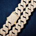 Gold Cuban Link Chain With Bling