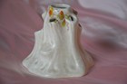 Antique Crown Ducal Art Deco Yellow Pussy Willow Hat Pin Stand 