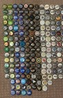 300  Assorted Beer Bottle Caps - Each Different - Many Colors   