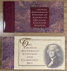 1993 Thomas Jefferson Coinage And Currency Set   2 Currency   90  Silver  1 Coin