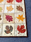 Hand Made Art Quilt   Wall Hanging   fall Leaves      14  X 18   appliqued