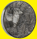 2018 Australia Kookaburra High Relief Antiqued 2oz Silver  2 Coin Pcgs Ms 70 Fs
