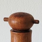 Vintage Teak Salt Shaker Scandinavian Mid-century Modern Danish Style Denmark