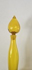 Vintage Mid-century Modern Blenko Yellow Genie Bottle