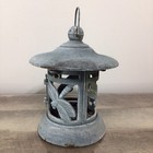 Japanese Style Pagoda Dragonfly Cast Iron Lantern Candleholder 9 