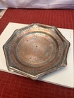 Vintage Copper Middle Eastern Plate Hand Hammered Old Piece