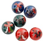 3 Sets Chinese Health Stress Baoding Balls Therapy Dragon Red Green Blue Combo
