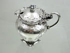 Magnificent Large Antique French Silver Mustard Pot France Sterling 19 Century