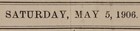 The Economist  Weekly Commercial Times - Saturday  May 5  1906