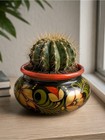 Vintage Soviet Wooden Khokhloma Bowl  Hand Painted  Made In Ussr  copy 