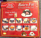 Vtg Betty Crocker Bake n Fill 4 Piece Bake Set W recipe Booklet Never Used