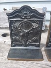        Rare  Vintage Ww1 Bpoe Elks Metal Bookends Antique Brass    very Nice   