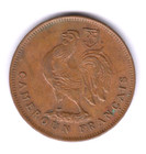 Cameroun Cameroon Fran  ais  french  1 Franc 1943  Nice Grade  cam84-2 