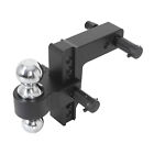2  Receiver Trailer Hitch 6  Drop Tow Hitch Adjustable Dual Ball Mount 12500lb
