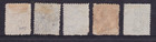 Queensland 1879 1d - 6d Qv First Sideface Part Set  5  Used  sf22 