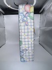 Vintage 80s Padded Fabric Baby Photo Album Bunny Rabbit Hearts Balloons Unused 