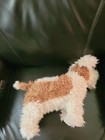 Ty Vintage Toffee Puppy Dog Plush Shaggy 1992 Terrier Pink Tongue Stuffed Animal
