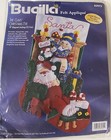 Bucilla Santa Snoozing On Christmas Eve Mrs  Claus Felt Stocking Kit  83972 New