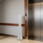 Cigarette Butt Receptacle Stainless Steel Standing Butt Disposal Silver 3 61ft H