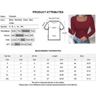 Womens Ribbed Long Sleeve T Shirt Tops Ladies Casual Slim Fit Blouse Pullover