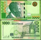 Albania 1000 Leke  2019  P-78  Unc X 10 Pcs