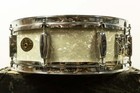 1950s Rogers 5x14  eagle Badge Holiday  White Marine Pearl Snare Drum