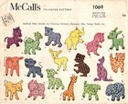 Vintage Transfers Lot Of 3 Appliques Iron On 1940s-1970s Mccalls Butterick