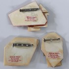 3 Vintage House Pins By Lucinda Folk Art Mixed Media Houses Art Jewelry Lot