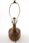 Vintage Mid Century Danish Modern Solid Teak  Table Desk Lamp