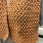 Ages 9-12 Child Scarf Crocheted Soft Brown Hue Handmade Fall Winter Lightweight