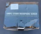 Studio Microphone Isolation Shield Sound Absorbing Foam Screen Black