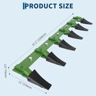 Heavy-duty Bucket Tooth Bar 48   60   72   Tractor Loader 6 7 Teeth 4560lbs Load