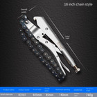 18   Chain Vise Clamp Plier Locking Grip Wrench Oil Filter Pipe Forceps Vigorous