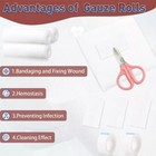 Gauze Rolls 4 In X 4 1 Yards Pack Of 24 Bandage Wrap Wound Care Dressings