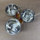 Mid Century Modern Condiment Caddy Rosfritt Stal Sweden Teak stainless Steel 