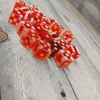 Dice Firey Burnt Orange Ray A  Smith Harold s Reno Vintage Casino Lot Of 22