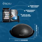 Bosu Sport Travel Size Balance Trainer 20 Inch Stability Ball Balance Board