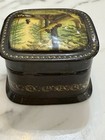 Vintage Russian Fedoskino Lacquer Box Bears Forest Hand Painted Signed