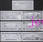 Wholesale 70 Pcs Silver Plastic Foil Crafts Banknotes Us 1-100 Dollar Set