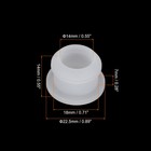 10pack Snap Rubber Grommet Hole Plug Mount Dia 18mm Id 14mm H 14mm Seal