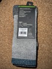Alpine Design Hiking Socks Mens Md Black 2 Pack New Merino Wool Crew